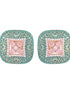 Teal Enamelled Studs Green Meenakari & Pastel Pink AD small earrings