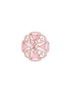 Crown Design Rose Quartz Studs Pastel Pink Tops AD encrusted Rose gold plated Earrings