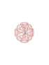 Crown Design Rose Quartz Studs Pastel Pink Tops AD encrusted Rose gold plated Earrings