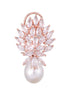 Luxurious Diamond Pearl Drop Earring High Quality White Pearl AD studded