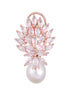 Luxurious Diamond Pearl Drop Earring High Quality White Pearl AD studded