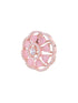 Handcrafted Floral Design Pastel pink studs Rose quartz small earrings Rose gold plated