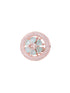 Floral Design Turquoise Studs Light Blue Tops AD Rose gold plated small earrings