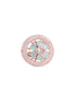 Floral Design Turquoise Studs Light Blue Tops AD Rose gold plated small earrings