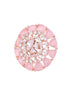 Subtle Light pink tops Rose Quatz studs AD handcrafted rose gold plated earrings