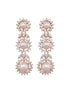 Gold Plated WhiteAD & Pearl Studded Necklace Jewellery Set