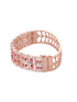 Rose Gold Plated Red AD Studded Bangle Bracelet