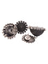 Silver Toned Oxidised Filigree Jhumka Earring