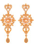 Gold Plated Designer Necklace Gold Pearl drops Earrings Set