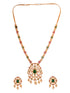 Gold Plated Traditional Multi Necklace Earrings Set