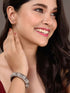 Oxidised Silver Plated Openable Kada Bracelet