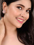Rose Gold Plated Pink AD Studded Studs Earring