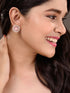 Rose Gold Plated Pink AD Studded Studs Earring
