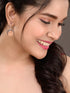 Siver Plated Hexagonal Drop Earrings