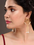 Gold Plated Pearl Beaded Chandelier Jhumka Earrings