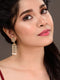 Gold Plated Polki Pearl Beaded Light Weight Jhumki Earrings