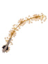 Gold Toned White Pearl Embellished Tiara For Girls & women