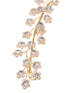 Gold Toned White Pearl Beaded Tiara for Girls & Women