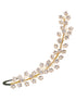 Gold Toned White Pearl Beaded Tiara for Girls & Women