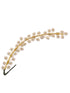Gold Toned White Pearl Beaded Tiara for Girls & Women