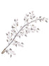 Silver Toned White Pearl Embellished Tiara For Girls & Women