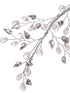 Silver Toned White Pearl Embellished Tiara For Girls & Women