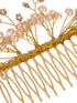 Gold Toned Crystal Embellished Comb Pin For Girls & Women
