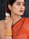 Set Of 6 24 CT Gold Plated Red Stone Studded Handcrafted Bangles For Regular Use