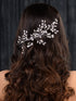 Silver Toned White Pearl Embellished Tiara For Girls & Women