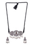 Oxidised Silver Toned lakshmi Motif Antique Temple Jewellery set