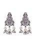 Oxidised Silver Toned lakshmi Motif Antique Temple Jewellery set