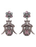 Oxidised Silver Toned Mint Pink Tribal Jewellery Set