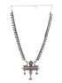 Oxidised Siver Toned Peacock Design Tribal Necklace