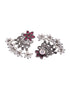 Silver Oxidised Red Stone Studded Tribal Choker Jewellery set