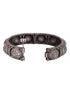 Oxidised Silver Plated Openable Kada Bracelet