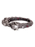 Oxidised Silver Toned Antique Elephant Motif kada Bracelet
