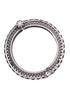 Oxidised Silver Toned Pink Mint Stone Studded Openable Kada Bracelet