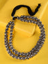 Oxidised Silver Plated Layered Ghugroo Necklace Chain