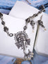 Oxidised Silver Plated & Beaded Lord Ganesha Necklace Jewellery Set