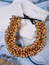 Golden Beaded Bridal Hair Accessories