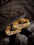 Set of 2 Dual Gold Plated Modern Blend Hand Crafted Bangles Set