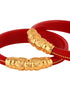 Set Of 2 Red Kangan Bangle Set