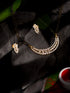 Gold Plated Black Beads AD Studded Designer Mangalsutra Combo Earrings Set