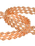 Rose Gold Plated Set Of 2 AD Studded Handcrafted Designer Bangles