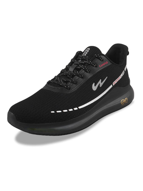 SENSOR Black Men's Running Shoes