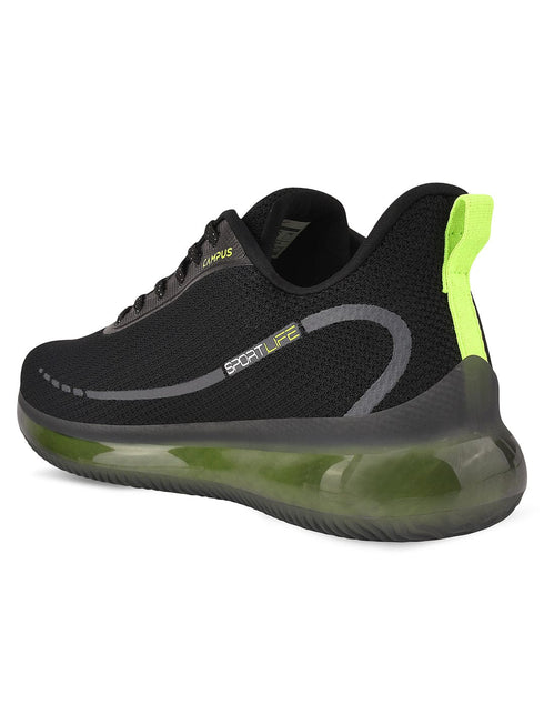 SENSOR Black Men's Running Shoes