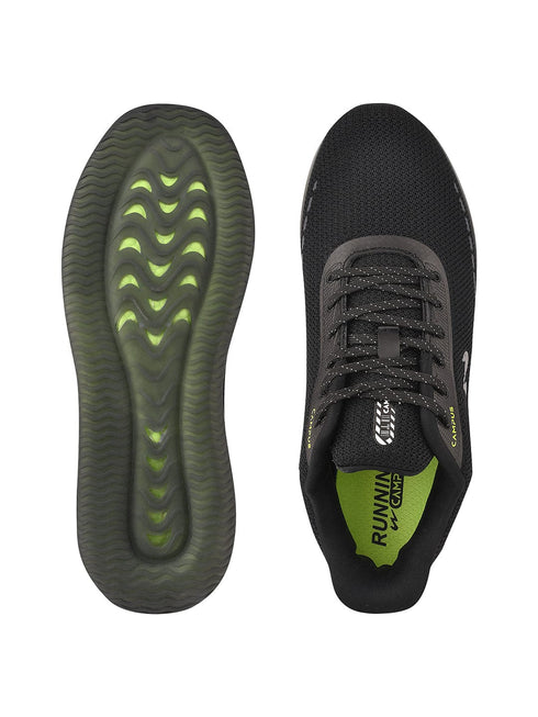 SENSOR Black Men's Running Shoes