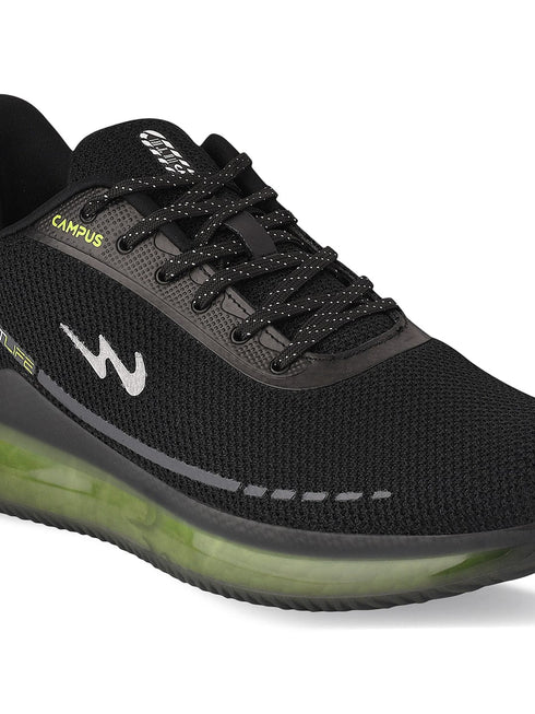 SENSOR Black Men's Running Shoes