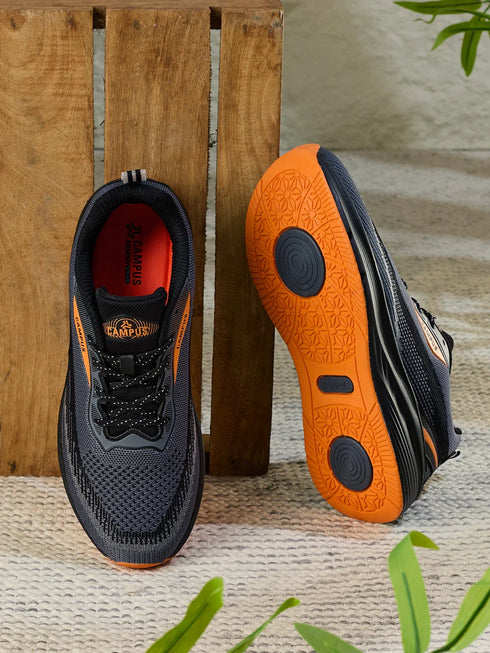 SERLO Black Men's Running Shoes