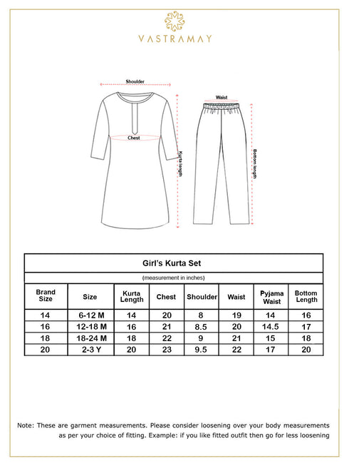 Girl's' Yellow Kurta And Dhoti Pant Set